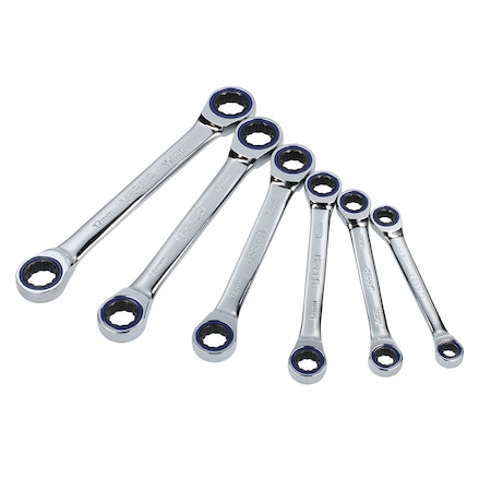 Urrea 12-Point Box-end Ratcheting Wrenches Set of 6 pieces (metric). 11M6M